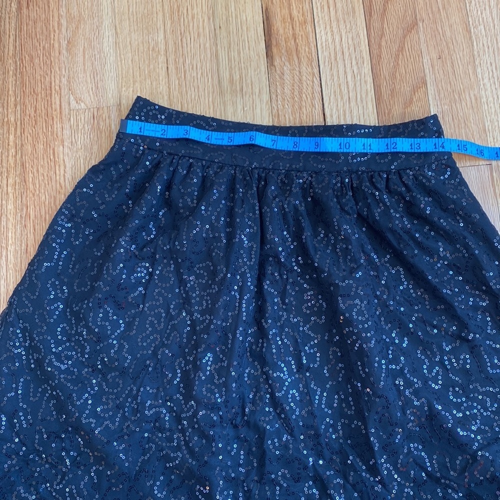 Sequined Skirt 2 black skirt Black Sequins Sparkle Date Night Taylor Swift Eras‎ - Picture 3 of 9